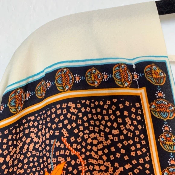 Rose + Olive Tunic Top 1X Floral Print V-Neck Blouse Dolman Sleeve Boho Flowy - Picture 3 of 16